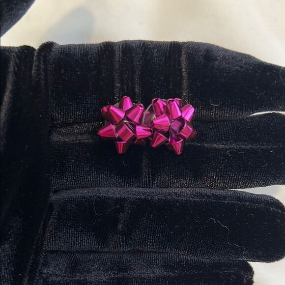 NWOT Kate Spade purplish pinkish bow earrings - Picture 4 of 7